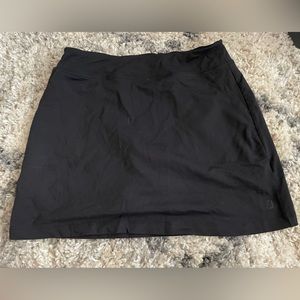 Black Pencil Golf Skirt Lined with Shorts